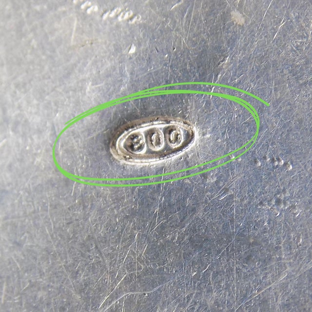 Metal Vintage Italian Genuine Silver 800 Heart-Shaped Trinket Box with Floral Detail, 1980s For Sale - Image 7 of 13