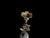 Metal Handmade Antiqued Brass Floral Candlestick Pair For Sale - Image 7 of 8