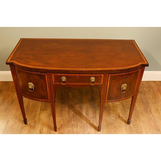 Edwardian Sheraton Mahogany Sideboard, 1910 For Sale - Image 6 of 12