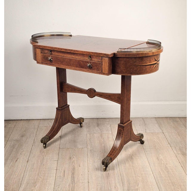 Early 19th Century Early 19th Century English Regency Game/Writing Table For Sale - Image 5 of 16