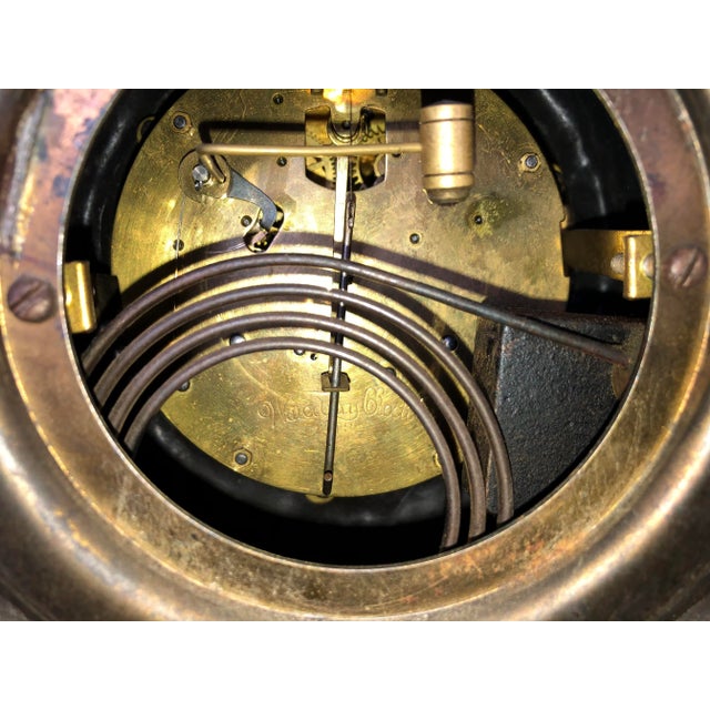 Black Early 20th Century Waterbury Mantle Clock For Sale - Image 8 of 13