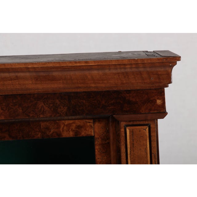 Brown Small Antique Hanging Display Cabinet in Walnut, 1800 For Sale - Image 8 of 18