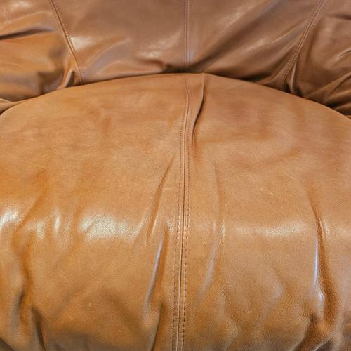 Animal Skin Set of Bonanza Sofas attributed to Afra & Tobia Scarpa, for C&b, Italy, 1975 For Sale - Image 7 of 11