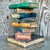 Vintage Boho Polychrome Plaster Stacked Books Side Table For Sale - Image 4 of 5
