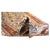 Textile Vintage Persian Farahan Wool 4x7 Rust, Blue & Ivory Handmade Area Rug #9902006 For Sale - Image 7 of 7