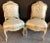 French Maison Jansen Slipper Chairs in Scalamandre Upholstery in Frames - a Pair For Sale - Image 3 of 12