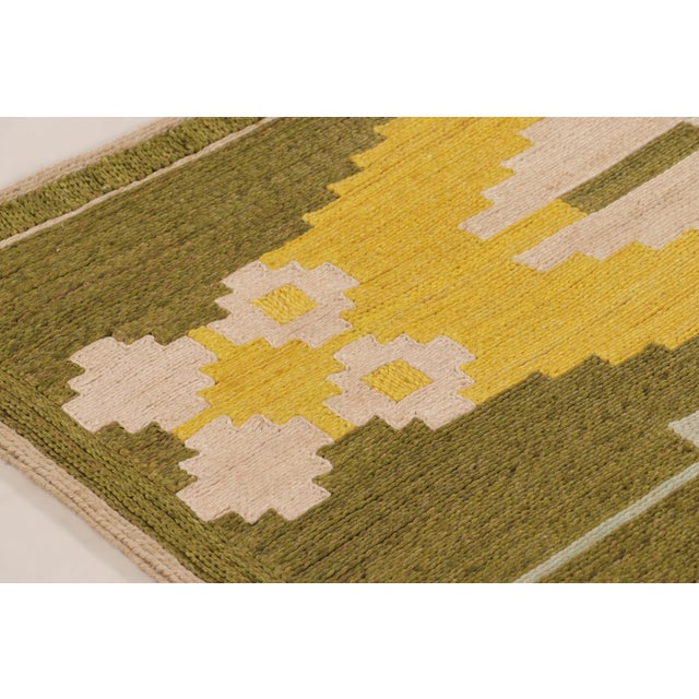Mid-Century Modern Contemporary Scandinavian Style Diamond Lozenge Abaca Rug by Rug & Kilim, India For Sale - Image 3 of 10