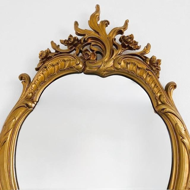 Mid-Century Modern Hollywood Regency Baroque Style Mirror, 1960s For Sale - Image 3 of 7