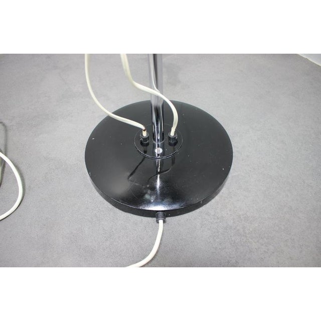 Black Vintage Adjustable Double Spotlight Floor Lamp in Chrome, Czechoslovakia, 1970s For Sale - Image 8 of 12
