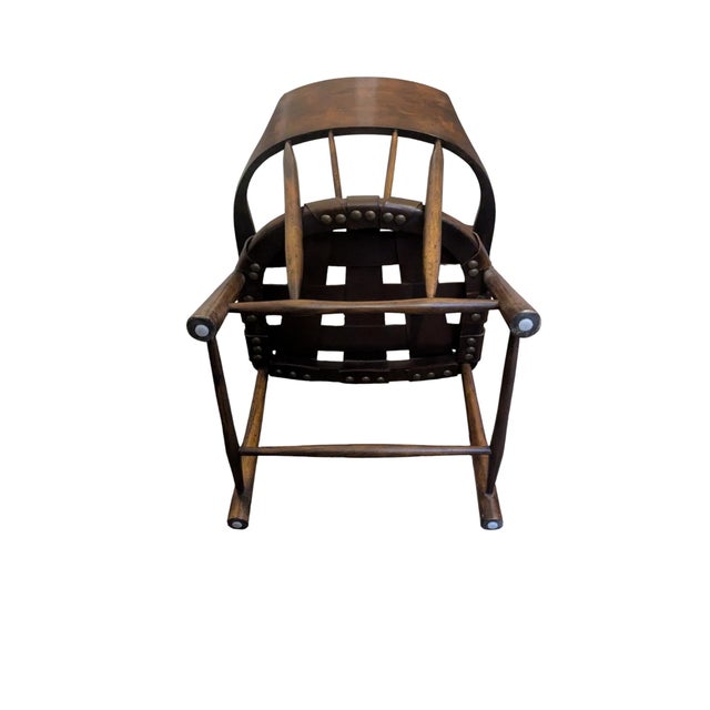 Wood 1950s Likely Wharton Esherik Captain's Chair For Sale - Image 7 of 9