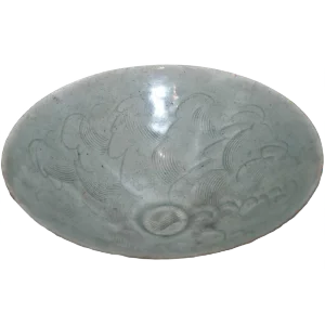 Small Antique Chinese Sung Period Circular Stoneware Bowl