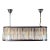 21st Century Art Deco Modern Oval Dining Table Chandelier For Sale