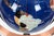 Gem Floor Globe on Copper Stand Semi Precious Lapis Stone For Sale - Image 12 of 17