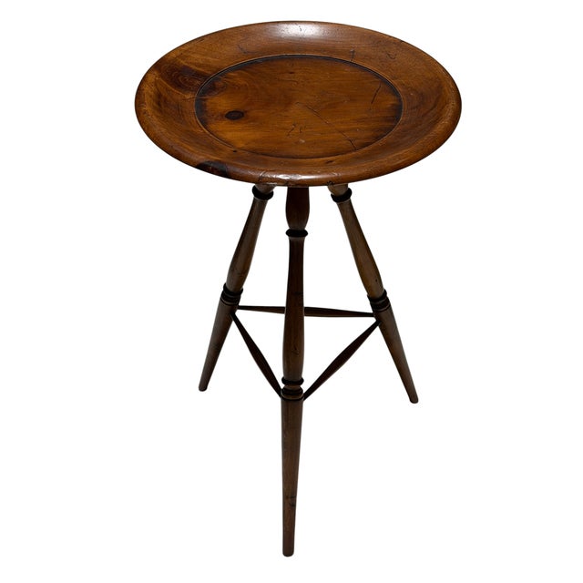 Antique 19c English Petite Cricket or Single Cocktail Table.