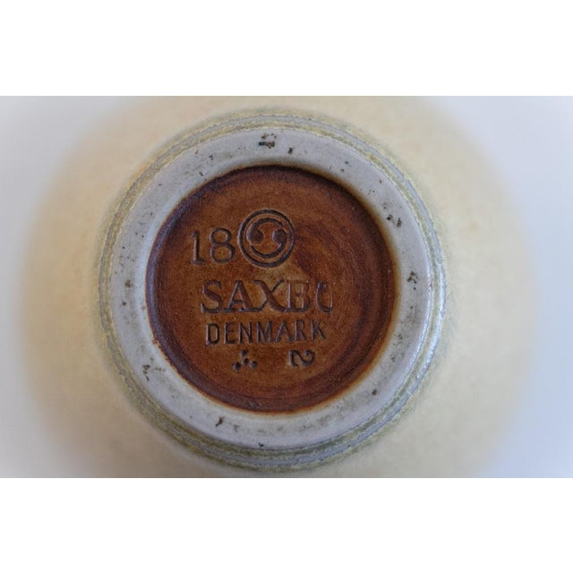 Mid-Century Danish Yellow Stoneware Vase by Saxbo, 1960s For Sale - Image 4 of 18