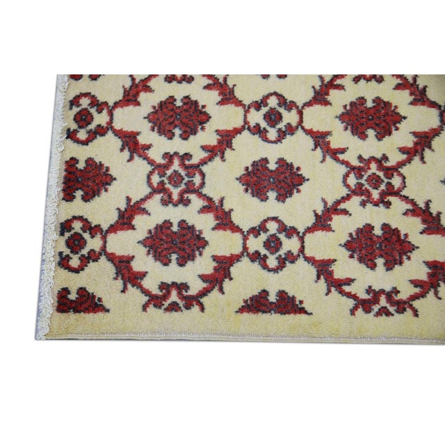 Oriental Hand Knotted Rug Turkish Vintage Oushak 2'8" x 5'9" For Sale In Houston - Image 6 of 8