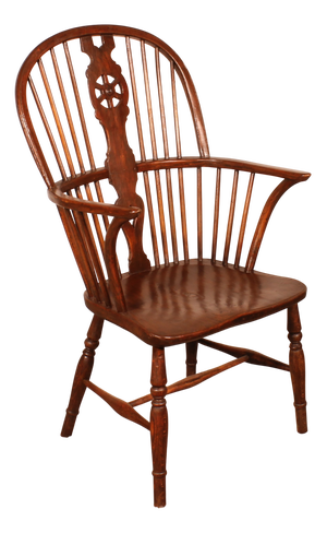 18th Century Windsor Armchair in Yew and Ash Wood