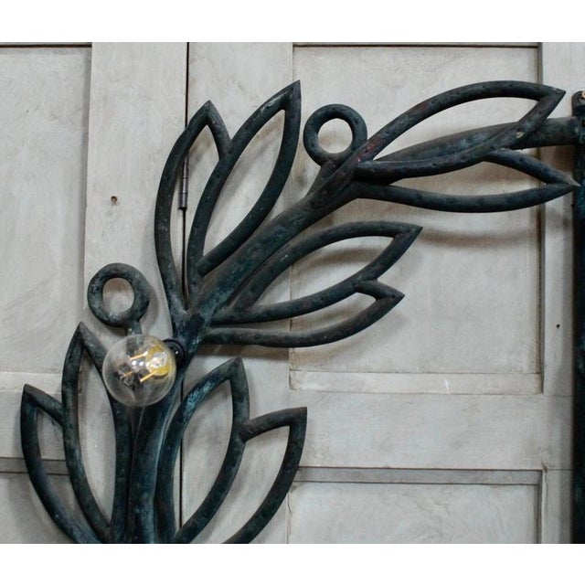 Antique Copper Element Wall Light, 1900 For Sale - Image 11 of 12