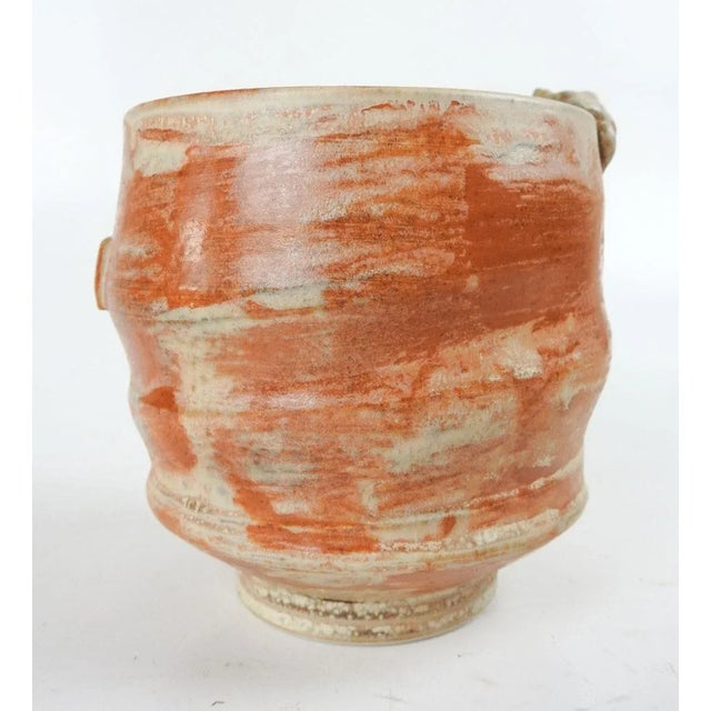 V Chin Ochre Porcelain Studio Pottery Bowl Vase Vorakit Chinookoswong For Sale In Seattle - Image 6 of 9