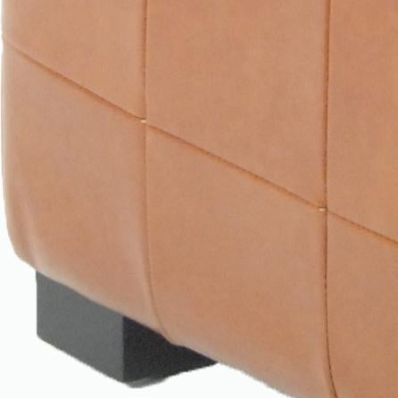 2020s Roman Storage Bench in Saddle & Black For Sale - Image 5 of 6