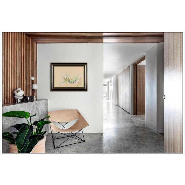 Message us to inquire about custom framing options! (Included for free with every purchase) The artwork here, "Petunias -...