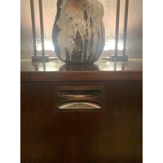 Brown Bar Cabinet in Rosewood with Metal Details from Stildomus, Italy, 1960s For Sale - Image 8 of 13