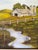 1970’s Vintage Impressionist Farm River Landscape Oil on Canvas Painting, Framed For Sale - Image 9 of 11