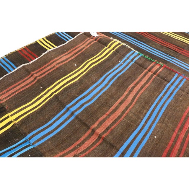 Late 20th Century Vintage Turkish Kilim Rug - 07'00 X 12'01 For Sale - Image 5 of 8