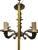 Vintage European Neo-Baroque Style Rocaille Decor 5 Arm Silver Metal Chandelier For Sale - Image 4 of 7