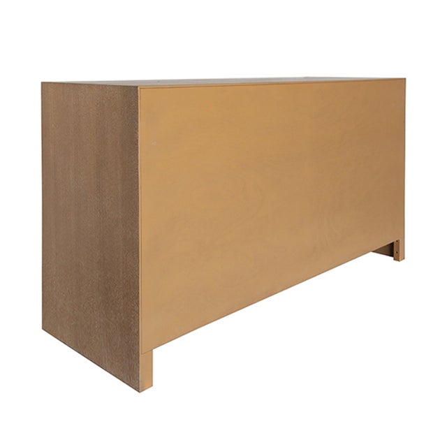 Tan Matthew Izzo Home Carla Cerused Oak and Caned Chest of Drawers For Sale - Image 8 of 9
