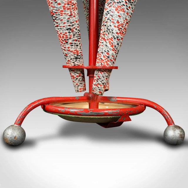 Metal 1960s Vintage Continental Decorative Umbrella Stand For Sale - Image 7 of 13
