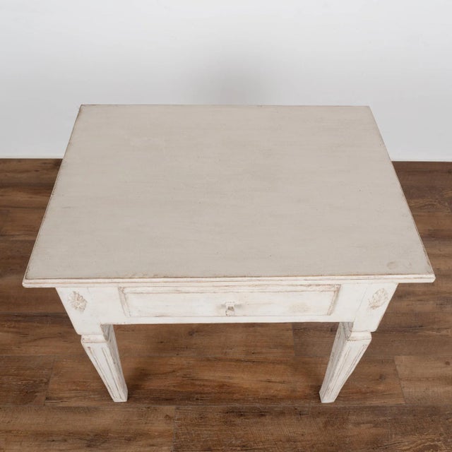 Antique Swedish Gustavian White Painted Side Table With Drawer, Circa ...