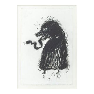 Robert Dandarov Snake Tongue Mixed Media, 1985 For Sale