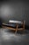 Mid-Century Modern Mid-Century Modern German Oak and Black Leather Sofa, 1960s For Sale - Image 3 of 18