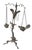 19th C. Grand Tour Candlesticks Bronze Heron Oil Lamps Made in Italy For Sale - Image 9 of 18