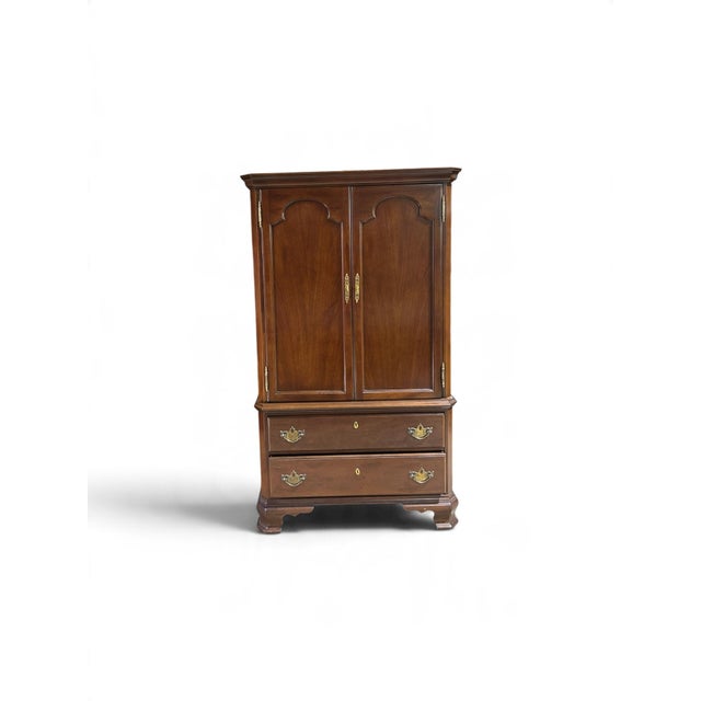Brown Vintage Kroehler Custom Crafted Armoire / Chifforobe For Sale - Image 8 of 10