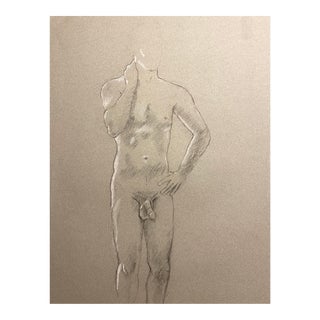 1990s Ron Yrabedra Standing Male Nude For Sale