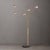 Mid-Century Modern Quinto Arc Lamp - Weathered Brass Steel, Black Marble Base, Mushroom Shade, Dimmable For Sale - Image 3 of 8