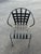 2010s Beautiful Metal Patio Set Table and 4 Chairs * For Sale - Image 5 of 7