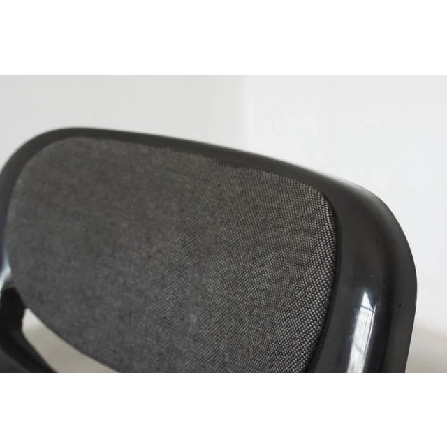 Black Dorsal Chair by G. Piretti & E. Ambas, Italy, 1980s For Sale - Image 4 of 8