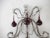 Glass French Micro Beaded Amethyst 5 Light Murano Drops Sconces, Circa 1920 For Sale - Image 7 of 12