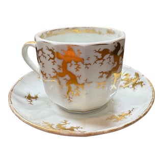 Early 19th Century Old Paris Porcelain Cup and Saucer For Sale