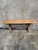 Antique Swedish Pine Sawbuck Console Table X Base Trestle Scrubbed Primitive 79 For Sale - Image 4 of 7