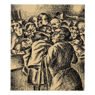 Edaurd Braun, Theatergarderobe, 1930s, Ink and Paper, Framed For Sale