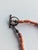 Art Deco 38" Mid-Century Coral Necklace With Ornate Metal Accents For Sale - Image 3 of 4