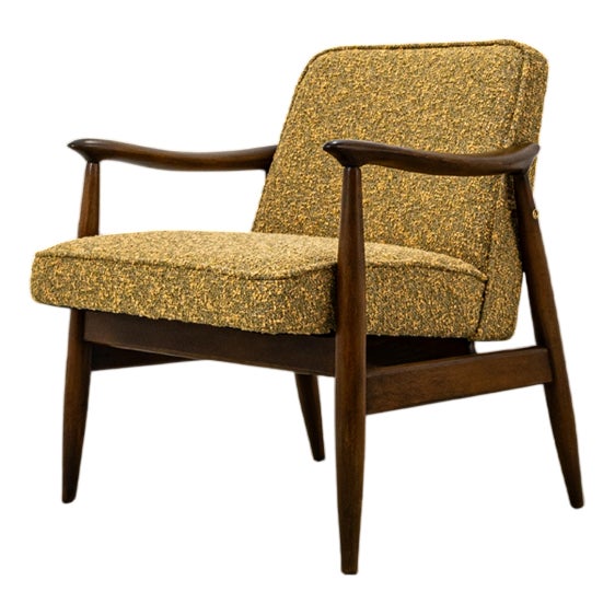 Mid-Century Modern GFM87 Chair in Kvadrat Boucle by Juliusz Kędziorek, Poland, 1960s For Sale