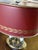 Early 20th Century Small Double Bouillotte Lamp With Red Tole Shade For Sale - Image 10 of 11