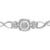 Haus of Brilliance .925 Sterling Silver Diamond Cushion Frame Heart-Sides Twist 4”-10” Adjustable Bolo Tennis Bolo Bracelet (I-J Color, I3 Clarity) For Sale - Image 4 of 6