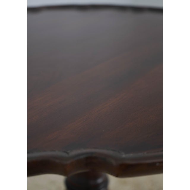 Brown Henkel Harris Mahogany Tilt Top Table For Sale - Image 8 of 16