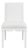 Matthew Izzo Home Lanister Matte White Lacquer Dining Chair With Performance Linen Upholstery For Sale
